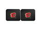 Molded Rear Floor Mats with Calgary Flames Logo (Universal; Some Adaptation May Be Required)