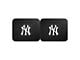 Molded Rear Floor Mats with New York Yankees Logo (Universal; Some Adaptation May Be Required)