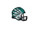 University of Oregon Embossed Helmet Emblem; Green and Silver (Universal; Some Adaptation May Be Required)