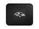 Utility Mat with Baltimore Ravens Logo; Black (Universal; Some Adaptation May Be Required)