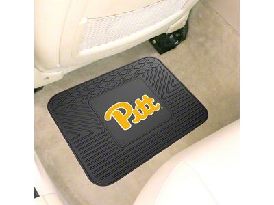 Utility Mat with University of Pittsburgh Logo; Black (Universal; Some Adaptation May Be Required)