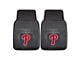 Vinyl Front Floor Mats with Philadelphia Phillies Logo; Black (Universal; Some Adaptation May Be Required)