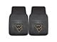 Vinyl Front Floor Mats with West Virginia University Logo; Black (Universal; Some Adaptation May Be Required)