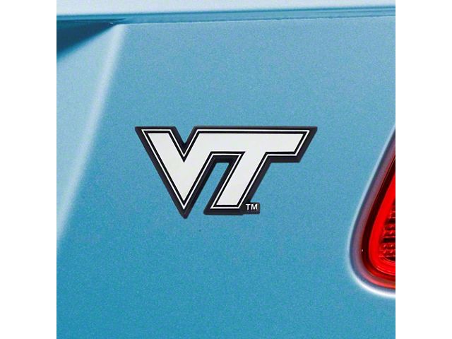 Virginia Tech Emblem; Chrome (Universal; Some Adaptation May Be Required)