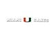 Windshield Decal with University of Miami Logo; White (Universal; Some Adaptation May Be Required)