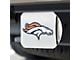 Hitch Cover with Denver Broncos Logo; Orange (Universal; Some Adaptation May Be Required)