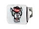 Hitch Cover with NC State University Logo; Chrome (Universal; Some Adaptation May Be Required)