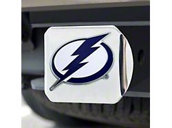 Hitch Cover with Tampa Bay Lightning Logo; Chrome (Universal; Some Adaptation May Be Required)