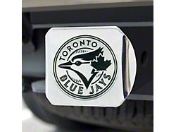 Hitch Cover with Toronto Blue Jays Logo; Chrome (Universal; Some Adaptation May Be Required)