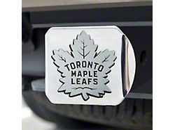 Hitch Cover with Toronto Maple Leafs Logo; Chrome (Universal; Some Adaptation May Be Required)