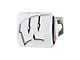 Hitch Cover with University of Wisconsin Logo; Chrome (Universal; Some Adaptation May Be Required)
