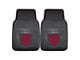 Vinyl Front Floor Mats with Indiana University Logo; Black (Universal; Some Adaptation May Be Required)