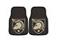 Carpet Front Floor Mats with Army West Point Logo; Black (Universal; Some Adaptation May Be Required)