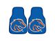 Carpet Front Floor Mats with Boise State University Logo; Blue (Universal; Some Adaptation May Be Required)