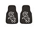 Carpet Front Floor Mats with Chicago White Sox Logo; Black (Universal; Some Adaptation May Be Required)