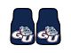 Carpet Front Floor Mats with Gonzaga University Logo; Blue (Universal; Some Adaptation May Be Required)