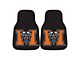 Carpet Front Floor Mats with Mercer University Logo; Black (Universal; Some Adaptation May Be Required)