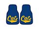 Carpet Front Floor Mats with Montana State University Logo; Blue (Universal; Some Adaptation May Be Required)