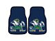 Carpet Front Floor Mats with Notre Dame Logo; Navy (Universal; Some Adaptation May Be Required)