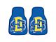 Carpet Front Floor Mats with South Dakota State University Logo; Blue (Universal; Some Adaptation May Be Required)