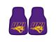 Carpet Front Floor Mats with University of Northern Iowa Logo; Purple (Universal; Some Adaptation May Be Required)