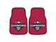 Carpet Front Floor Mats with Washington Nationals Logo; Red (Universal; Some Adaptation May Be Required)