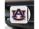 Hitch Cover with Auburn University Logo; Chrome (Universal; Some Adaptation May Be Required)