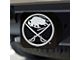 Hitch Cover with Buffalo Sabres Logo; Navy (Universal; Some Adaptation May Be Required)