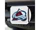 Hitch Cover with Colorado Avalanche Logo; Chrome (Universal; Some Adaptation May Be Required)