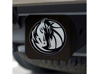 Hitch Cover with Dallas Mavericks Logo; Royal (Universal; Some Adaptation May Be Required)