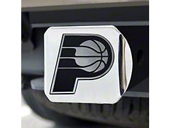 Hitch Cover with Indiana Pacers Logo; Chrome (Universal; Some Adaptation May Be Required)