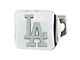 Hitch Cover with Los Angeles Dodgers Logo; Chrome (Universal; Some Adaptation May Be Required)