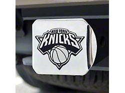 Hitch Cover with New York Knicks Logo; Chrome (Universal; Some Adaptation May Be Required)