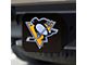 Hitch Cover with Pittsburgh Penguins Logo; Black (Universal; Some Adaptation May Be Required)