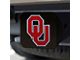 Hitch Cover with University of Oklahoma Logo; Crimson (Universal; Some Adaptation May Be Required)