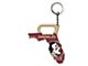 Keychain Bottle Opener with Florida State University Logo; Garnet