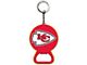 Keychain Bottle Opener with Kansas City Chiefs Logo; Red