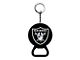 Keychain Bottle Opener with Las Vegas Raiders Logo; Black