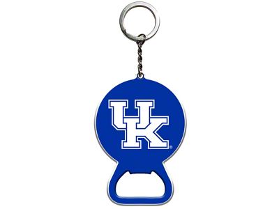 Keychain Bottle Opener with University of Kentucky Logo; Blue