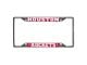 License Plate Frame with Houston Rockets Logo; Red (Universal; Some Adaptation May Be Required)
