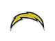 Los Angeles Chargers Embossed Emblem; Yellow (Universal; Some Adaptation May Be Required)