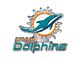 Miami Dolphins Embossed Emblem; Aqua (Universal; Some Adaptation May Be Required)