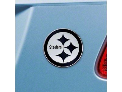 Pittsburgh Steelers Emblem; Chrome (Universal; Some Adaptation May Be Required)