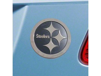 Pittsburgh Steelers Emblem; Chrome (Universal; Some Adaptation May Be Required)