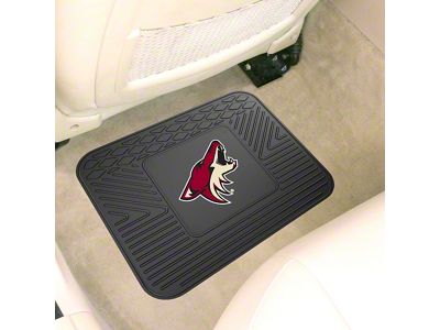 Utility Mat with Arizona Coyotes Logo; Black (Universal; Some Adaptation May Be Required)