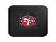 Utility Mat with San Francisco 49ers Logo; Black (Universal; Some Adaptation May Be Required)