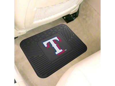 Utility Mat with Texas Rangers Logo; Black (Universal; Some Adaptation May Be Required)