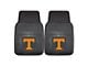 Vinyl Front Floor Mats with University of Tennessee Logo; Black (Universal; Some Adaptation May Be Required)