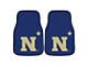 Carpet Front Floor Mats with Navy Logo; Navy (Universal; Some Adaptation May Be Required)