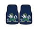 Carpet Front Floor Mats with Notre Dame Logo; Navy (Universal; Some Adaptation May Be Required)